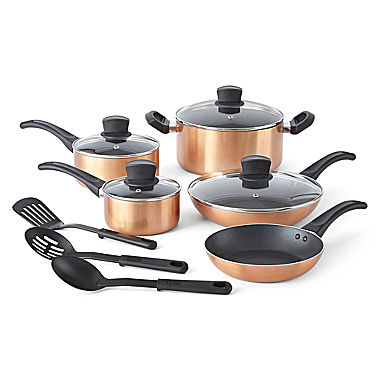CLOSEOUT! Cooks 12-pc. Color Expressions Cookware Set
