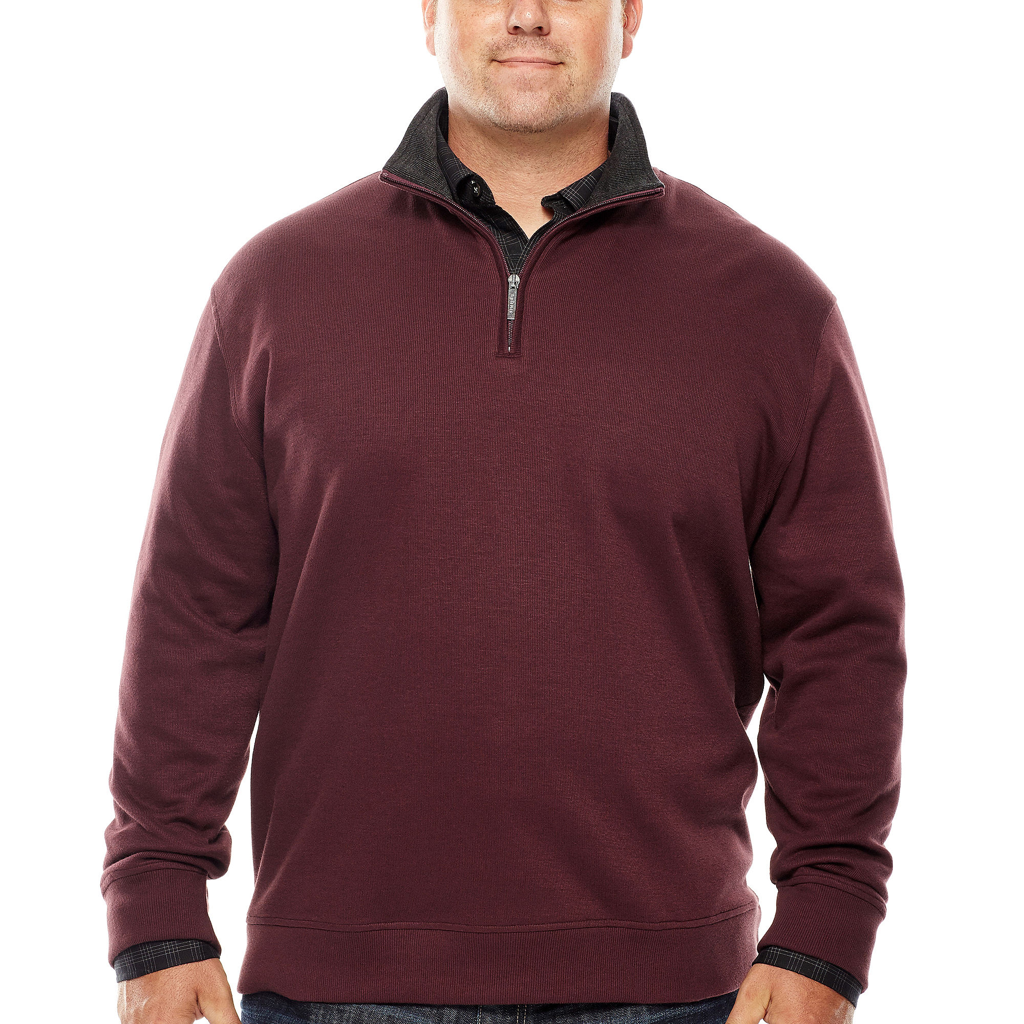 UPC 013282715128 product image for Van Heusen Modern Quarter-Zip Knit Sweater - Big & Tall | upcitemdb.com