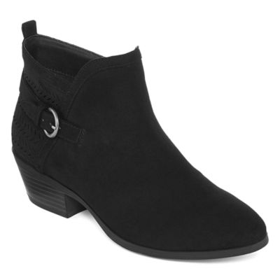st john's bay womens yosemite lace up boots block heel