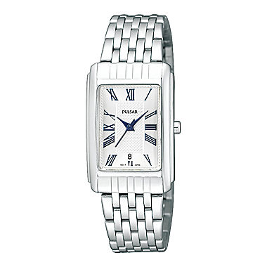 Pulsar® Womens Silver-Tone Bracelet Watch PH7329 