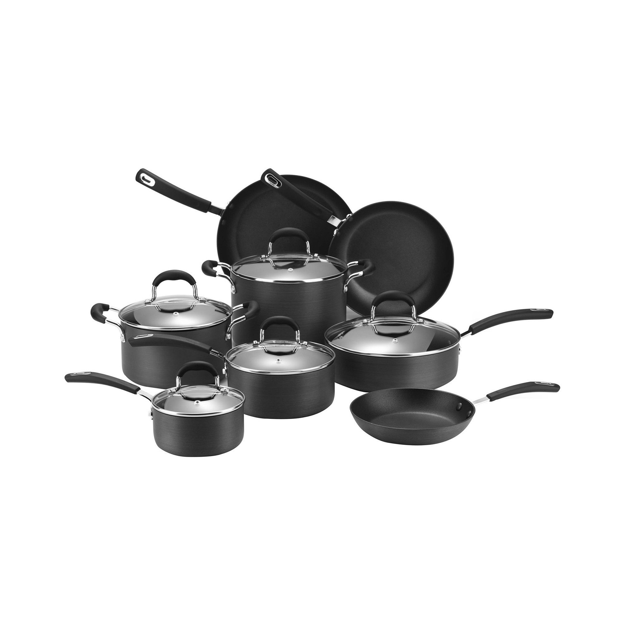 Cooks 13-pc. Classic Dishwasher-Safe Hard-Anodized Nonstick Cookware Set