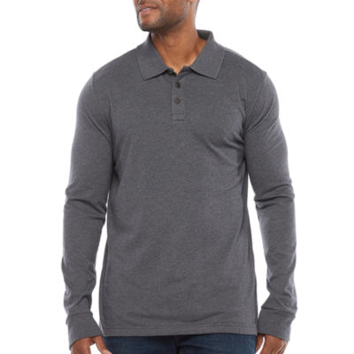 men's long sleeve polo shirts at jcpenney