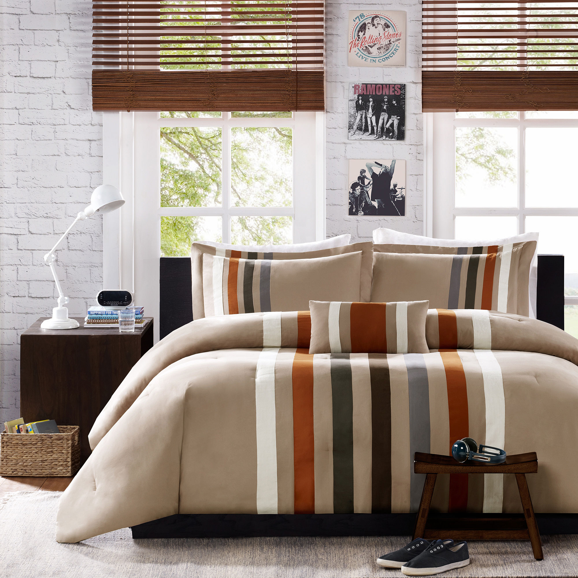 Mi Zone Landon Striped Comforter Set