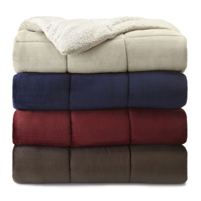 Jcpenney Home Faux Ultra Mink Fur And Sherpa Comforter Jcpenney