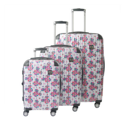 3 piece luggage set jcpenney