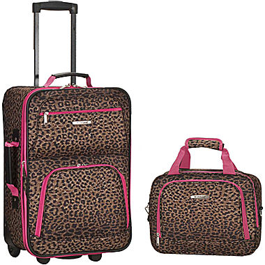 Rockland Rio 2-pc. Luggage Set-Animal Print 