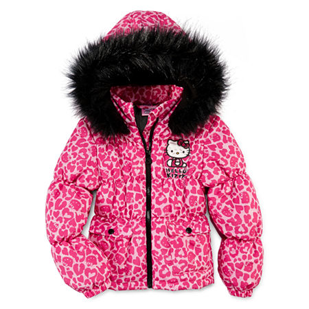 UPC 888393026933 product image for Hello Kitty Animal-Print Puffer - Girls 7-12 | upcitemdb.com