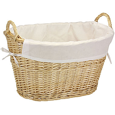 Household Essentials® Willow Laundry Basket with Cotton