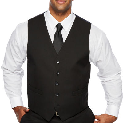 big and tall black suit vest