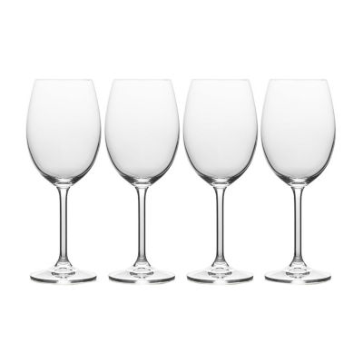 mikasa white wine glasses