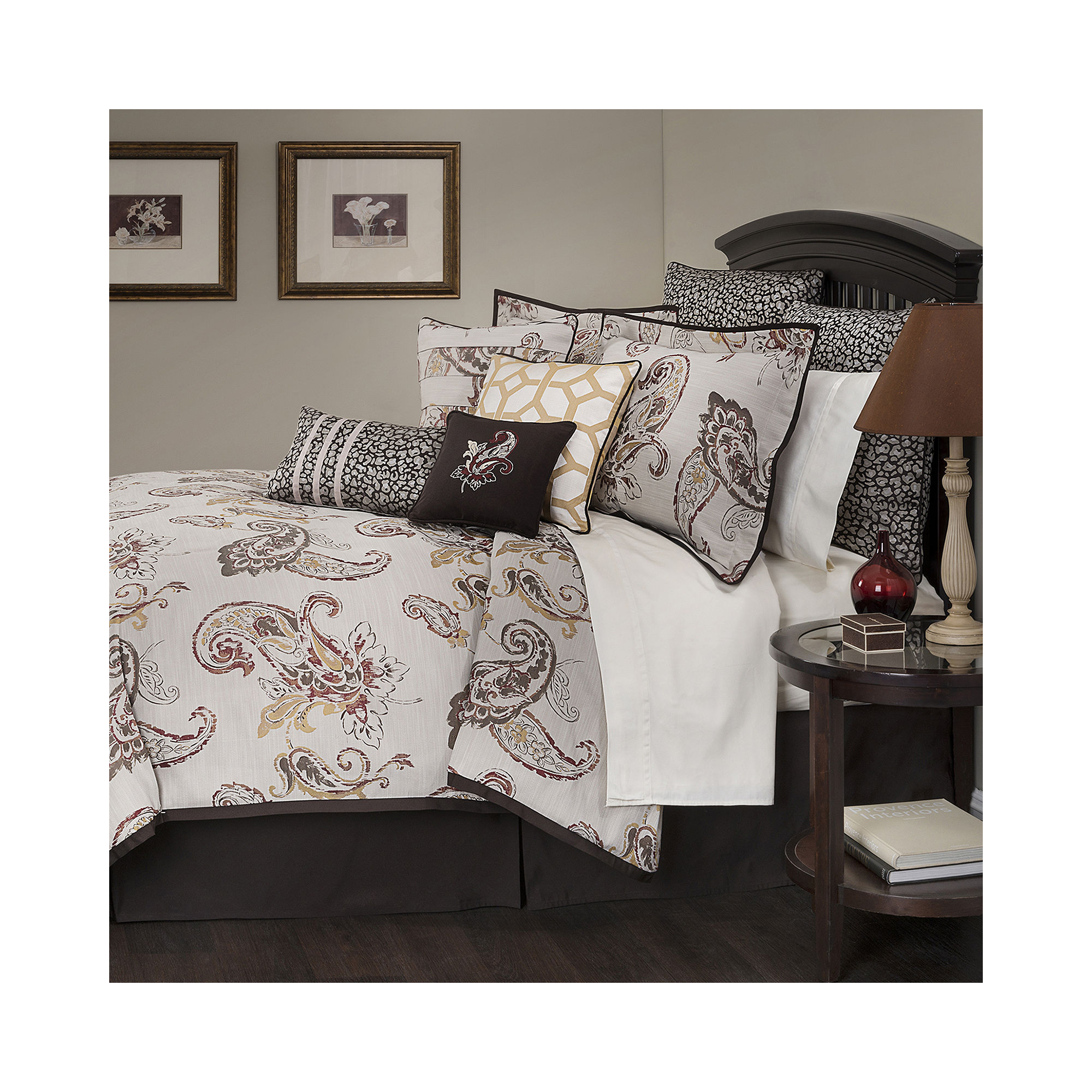 Marquis by Waterford Jalise Paisley 4-pc. Jacquard Comforter Set