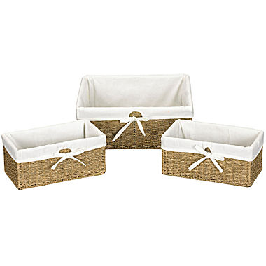 Household Essentials® Set of 3 Woven Seagrass