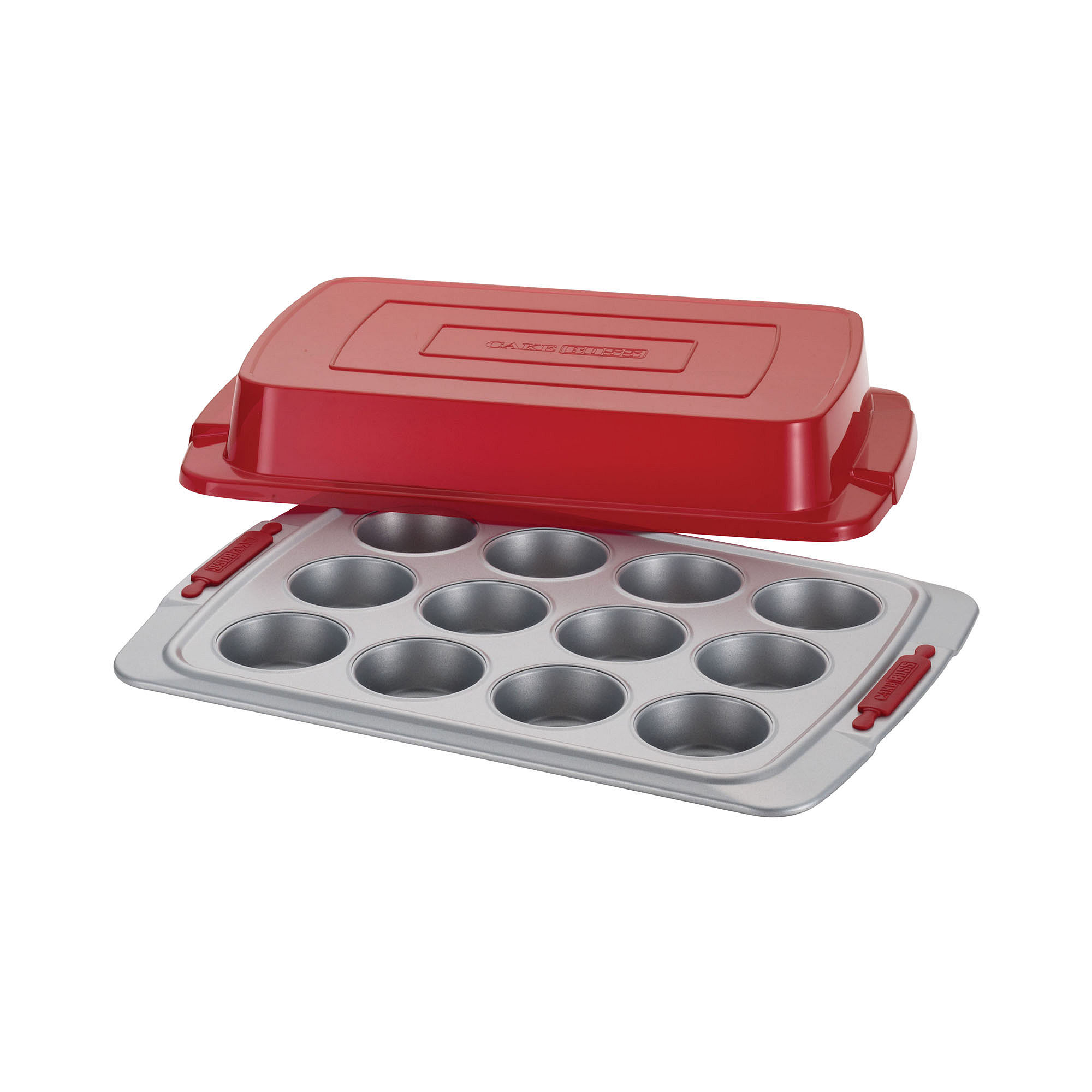 Cake Boss Deluxe Bakeware 12-Cup Covered Nonstick Muffin Pan