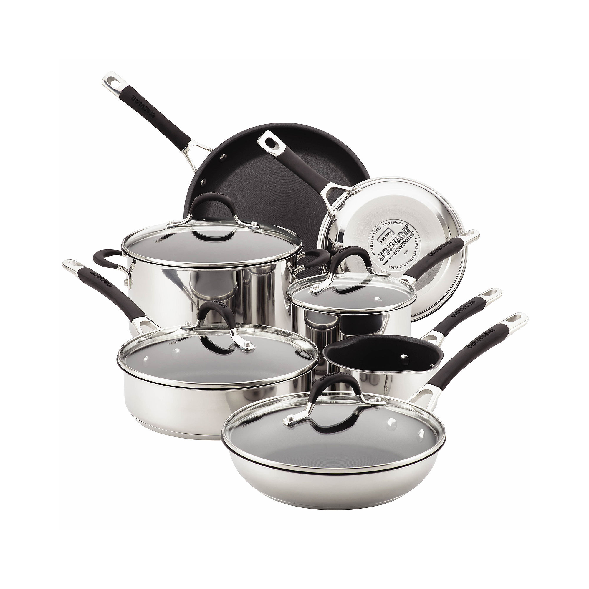 Circulon Momentum 11-pc. Stainless Steel Nonstick Cookware Set