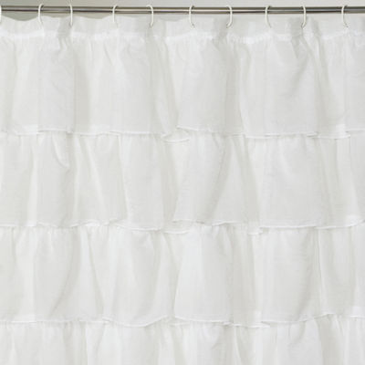 Layered Voile Shower Curtain