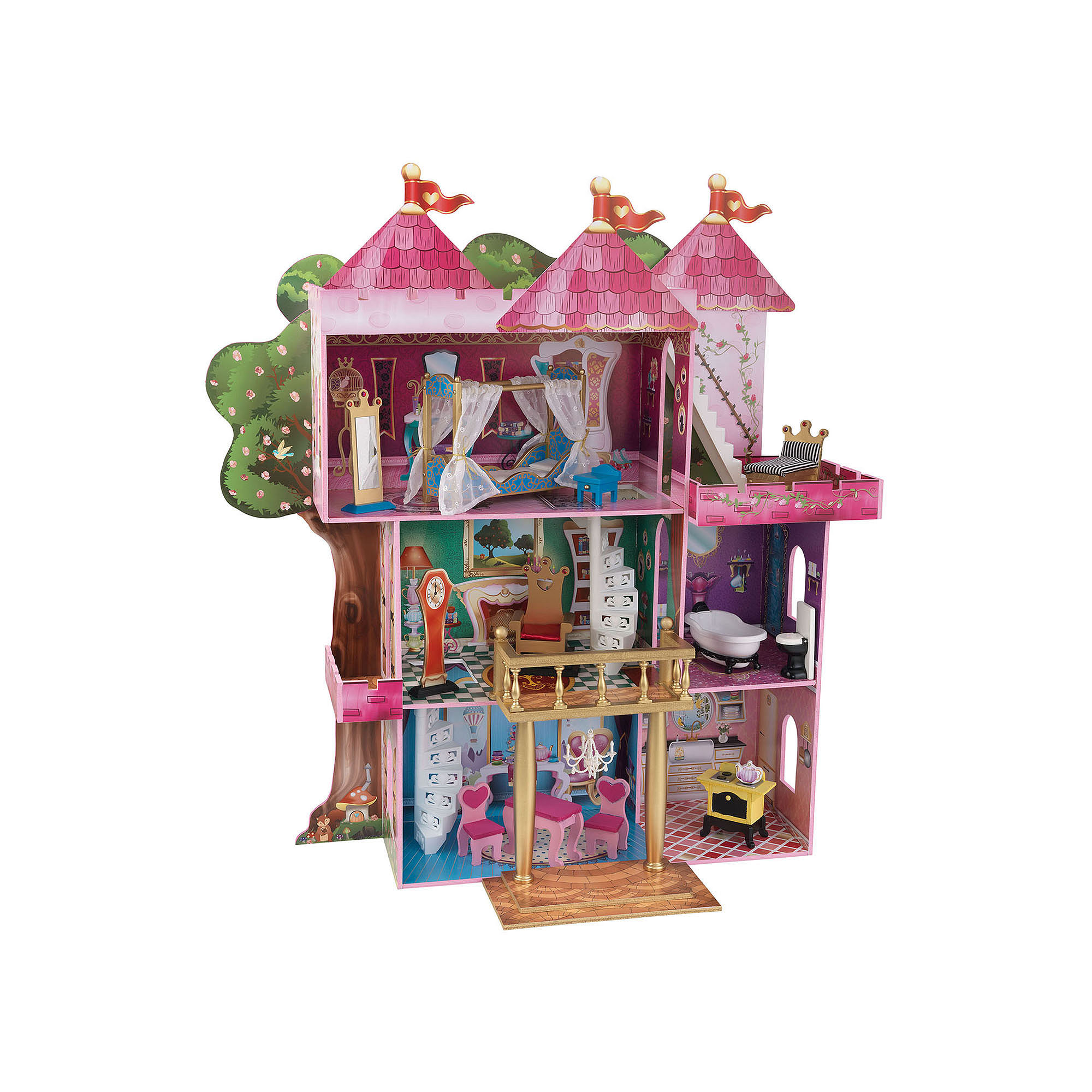 KidKraft Storybook Mansion Dollhouse with Furniture