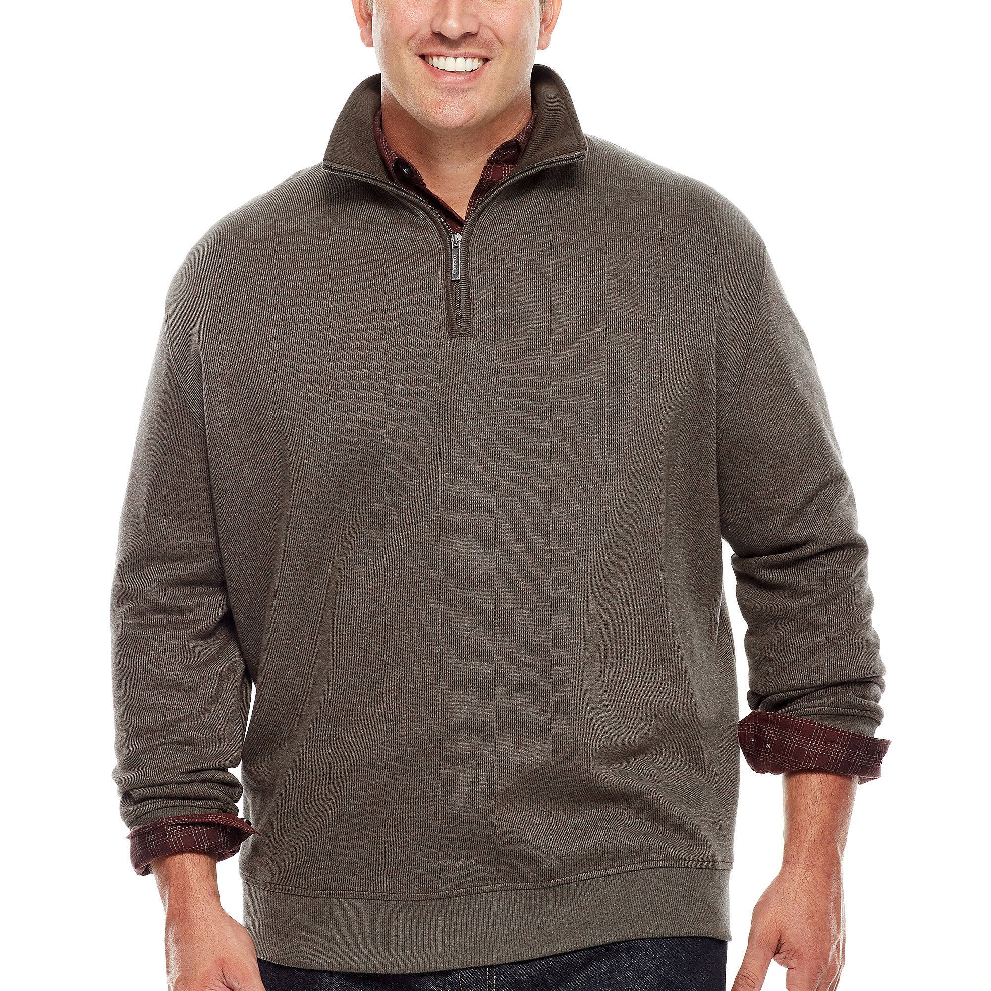 UPC 013282714978 product image for Van Heusen Modern Quarter-Zip Knit Sweater - Big & Tall | upcitemdb.com