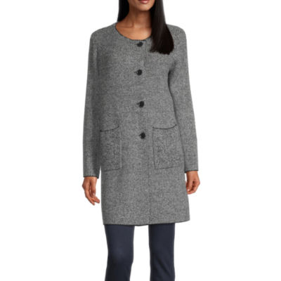 liz claiborne womens long sleeve open front cardigan