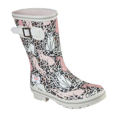 flat rain boots