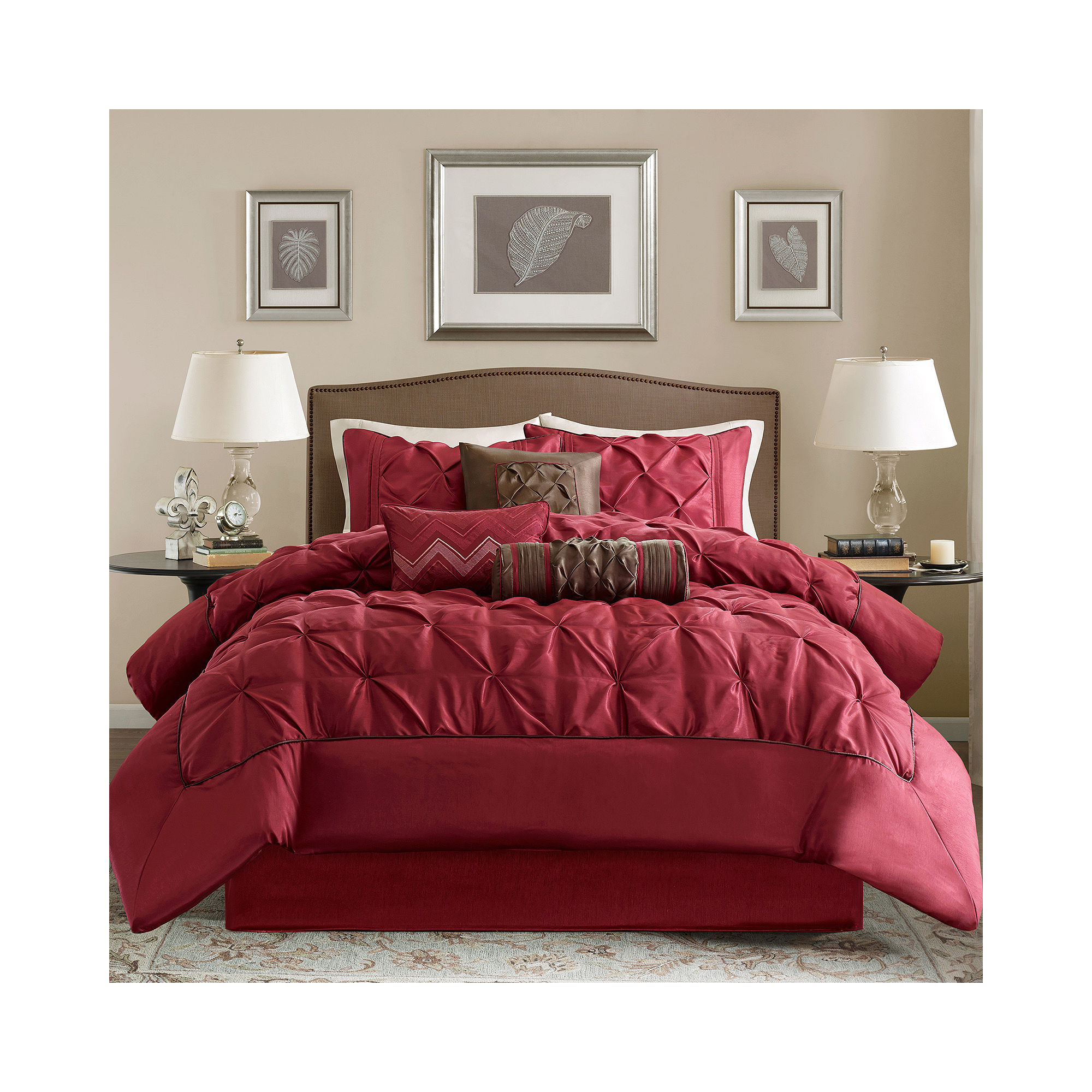 Madison Park Carmel Ruched 7-pc. Comforter Set