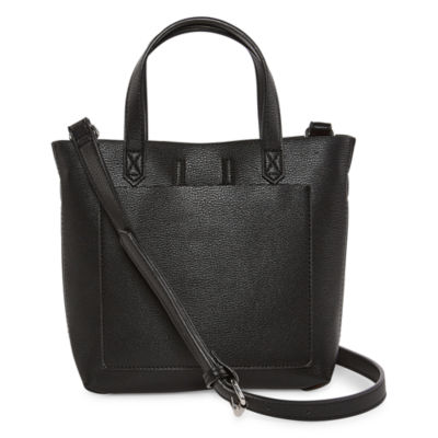 black tote crossbody bag