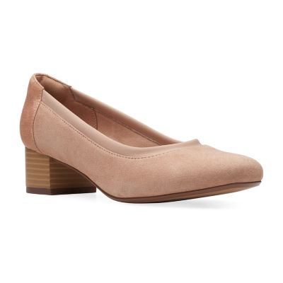clarks women's heel shoes