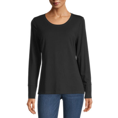 flowy crop top long sleeve