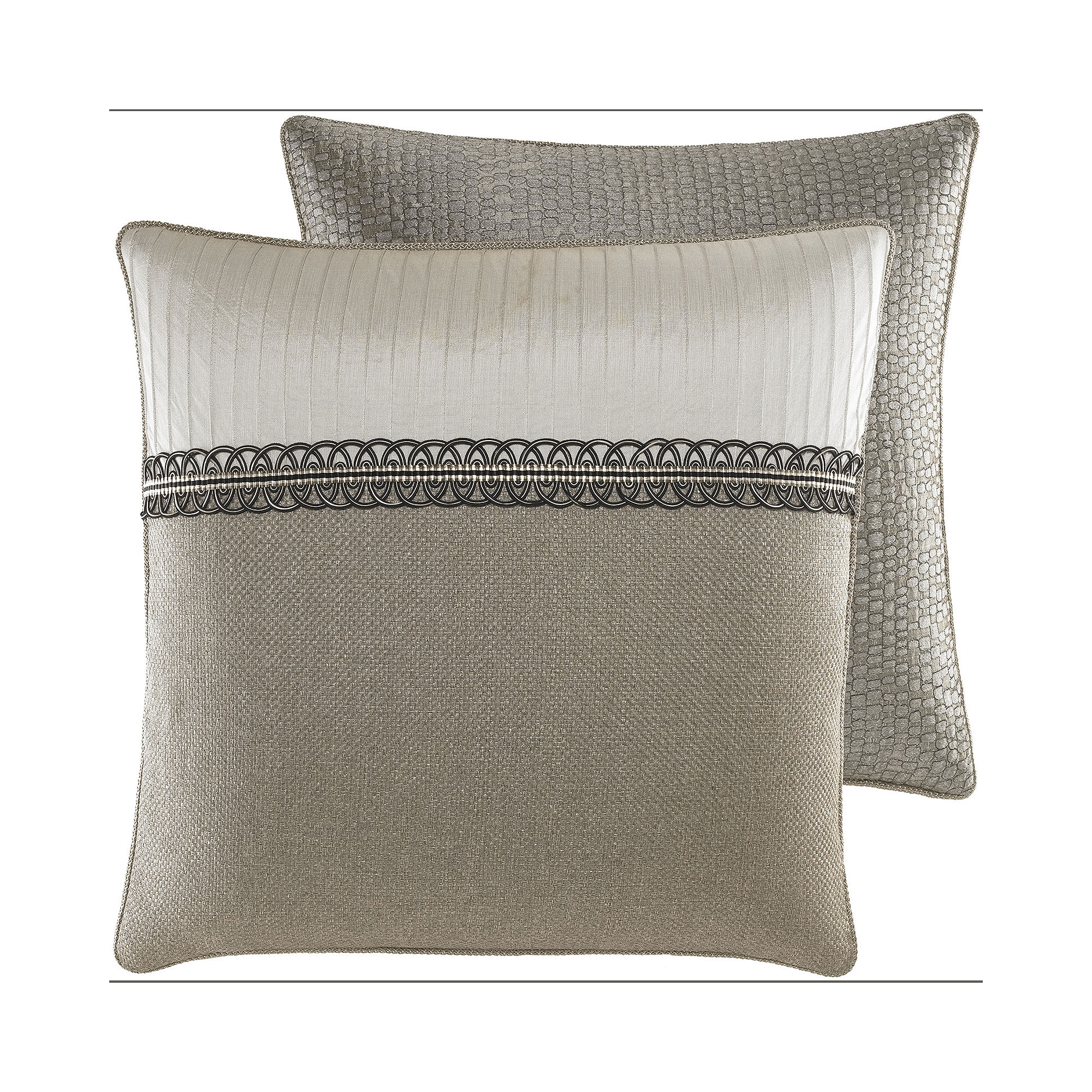 UPC 083013236390 - Croscill Augusta European Sham , Taupe upcitemdb.com