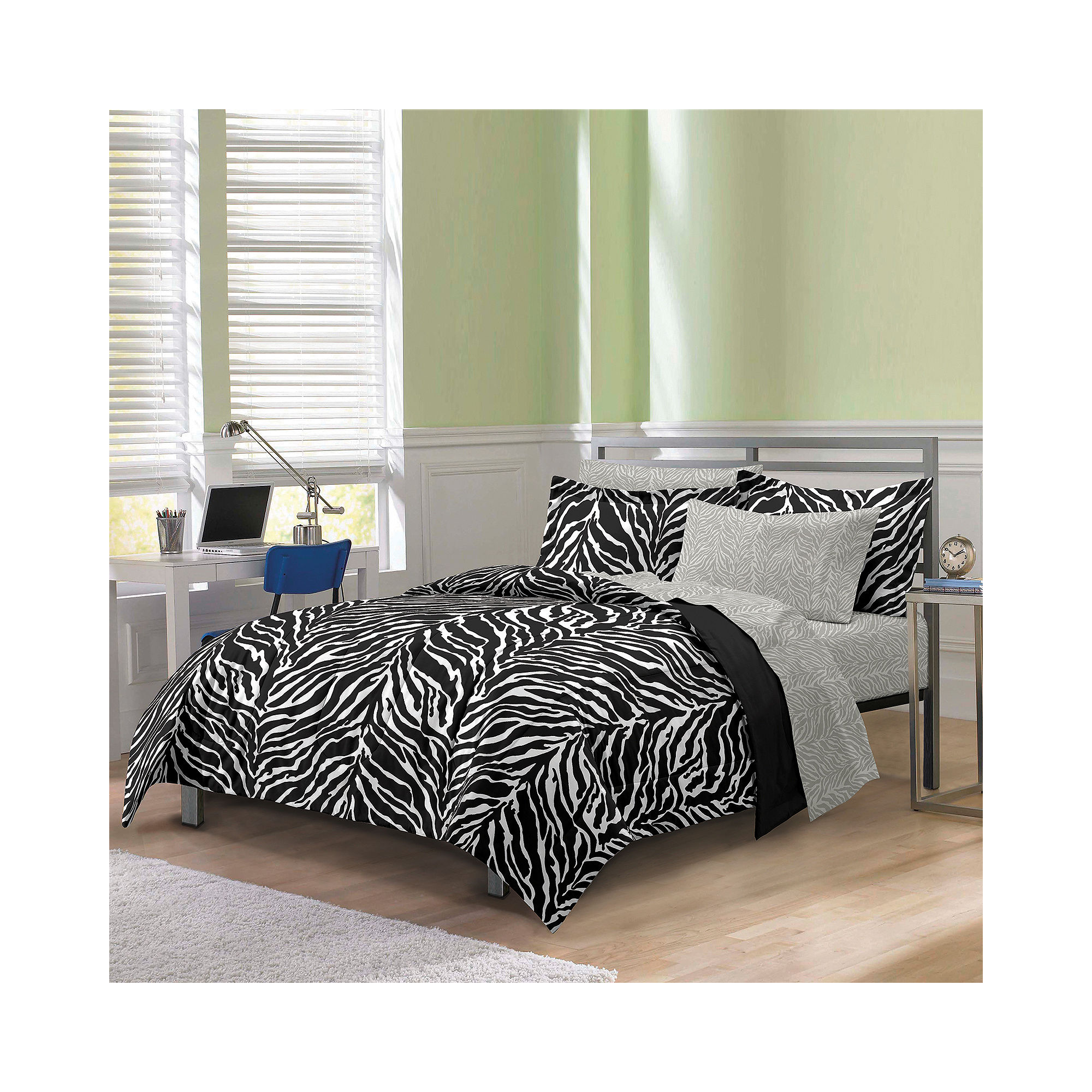 My Room Zebra Complete Bedding Set with Sheets