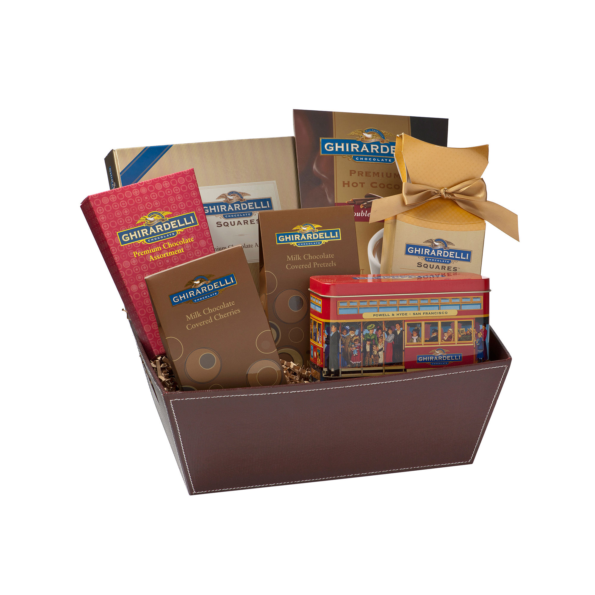 UPC 747599823534 product image for Ghirardelli Chocolate Cable Car Collection Gift Basket | upcitemdb.com