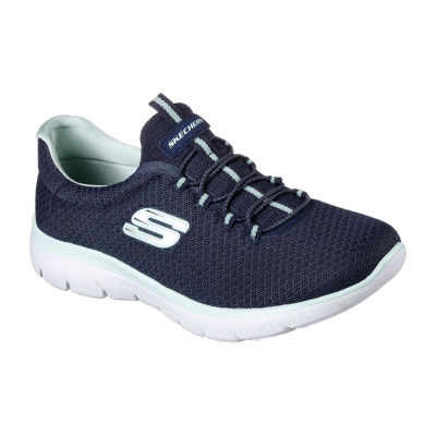 blue walking shoes