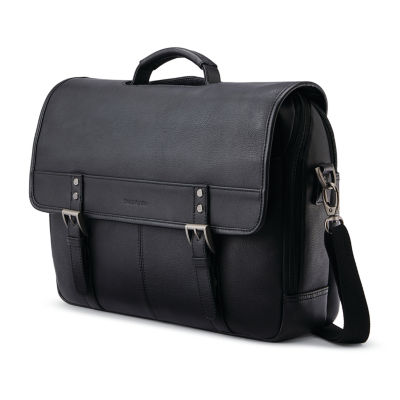 classic leather messenger bag