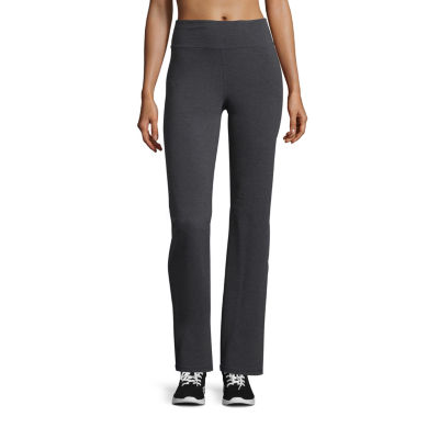Ideology Women's Essentials Flex Stretch Bootcut Yoga Pants With Short  Inseam, Created For Macy's In Noir Space Dye