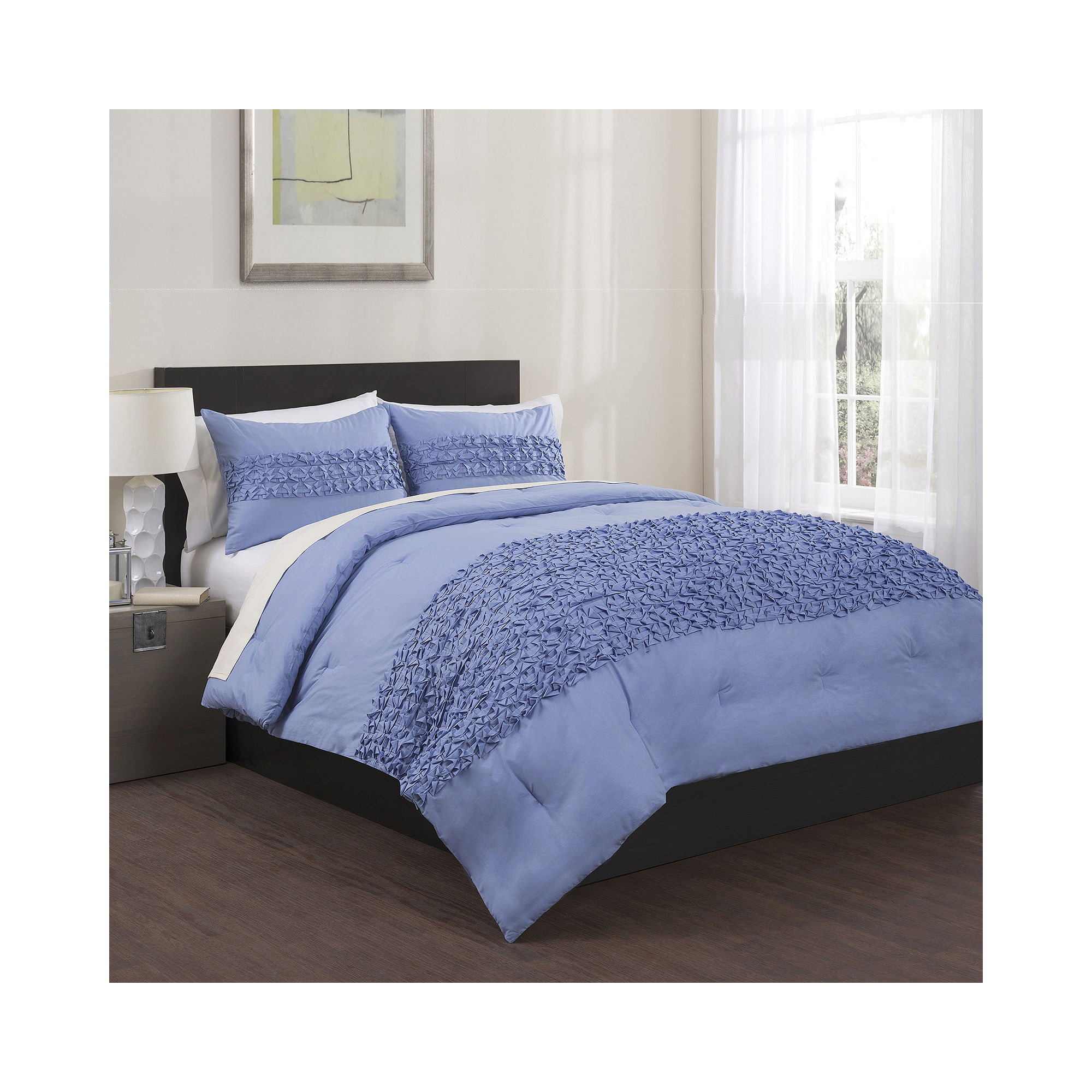 Republic Origami Pleated 3-pc. Comforter Set