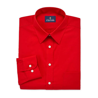 jcpenney stafford dress shirt shirts wrinkle stain resistant stretch mens super