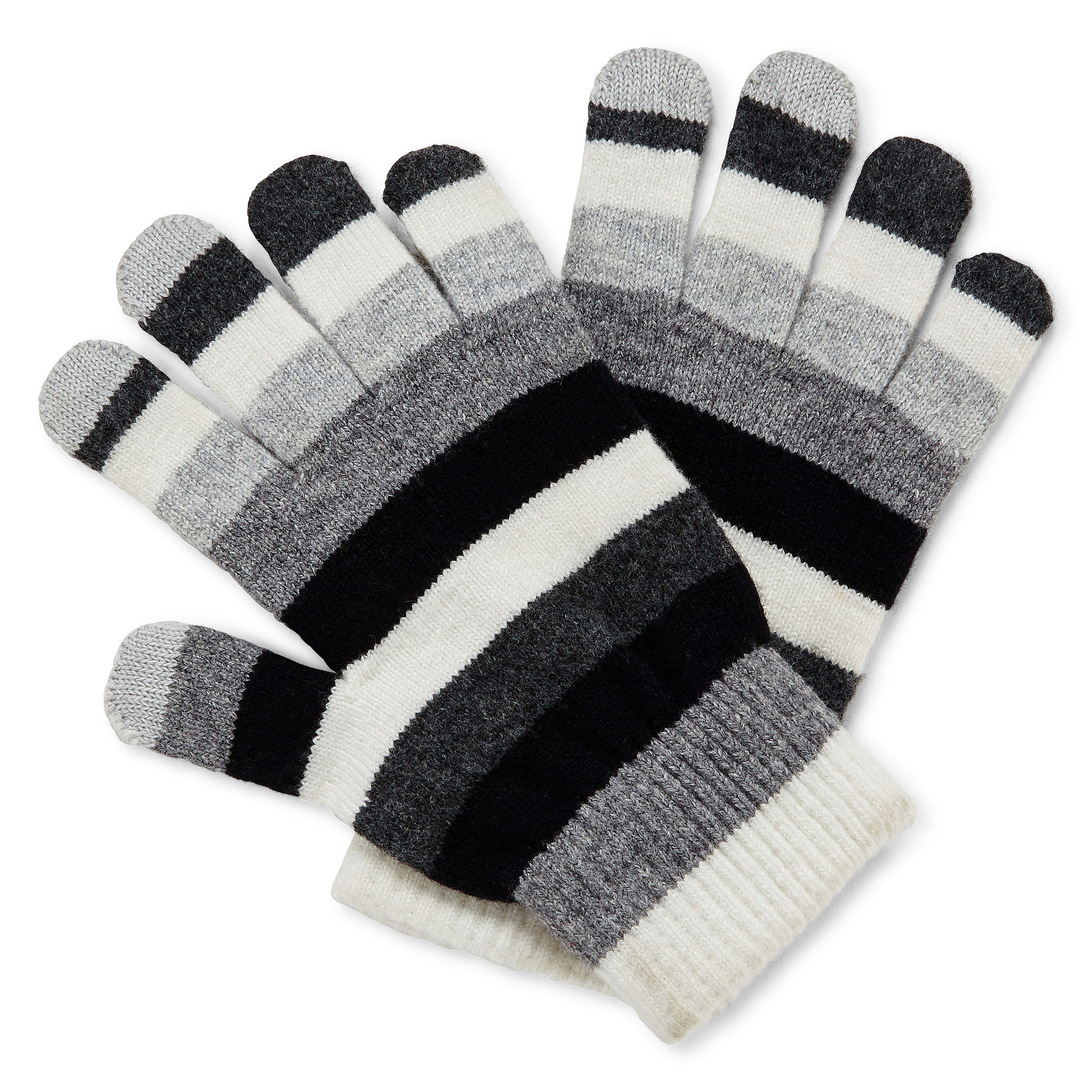 Mixit Striped Touch Tech Gloves