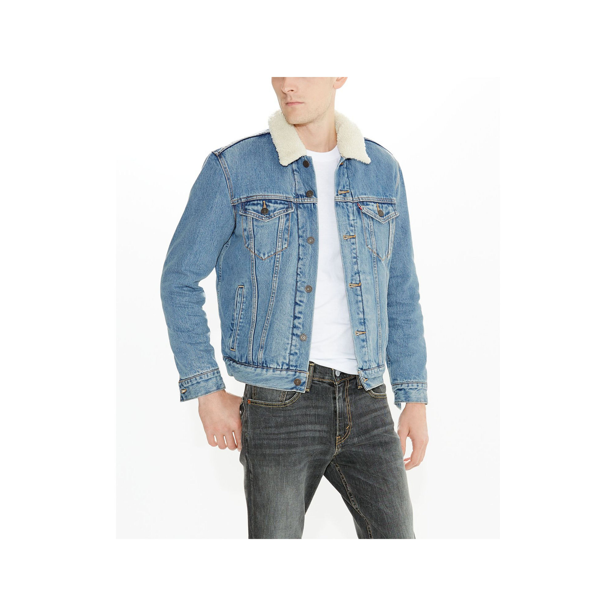 UPC 039307582759 Men s Levi s Denim Jacket Size X Large Blue upcitemdb