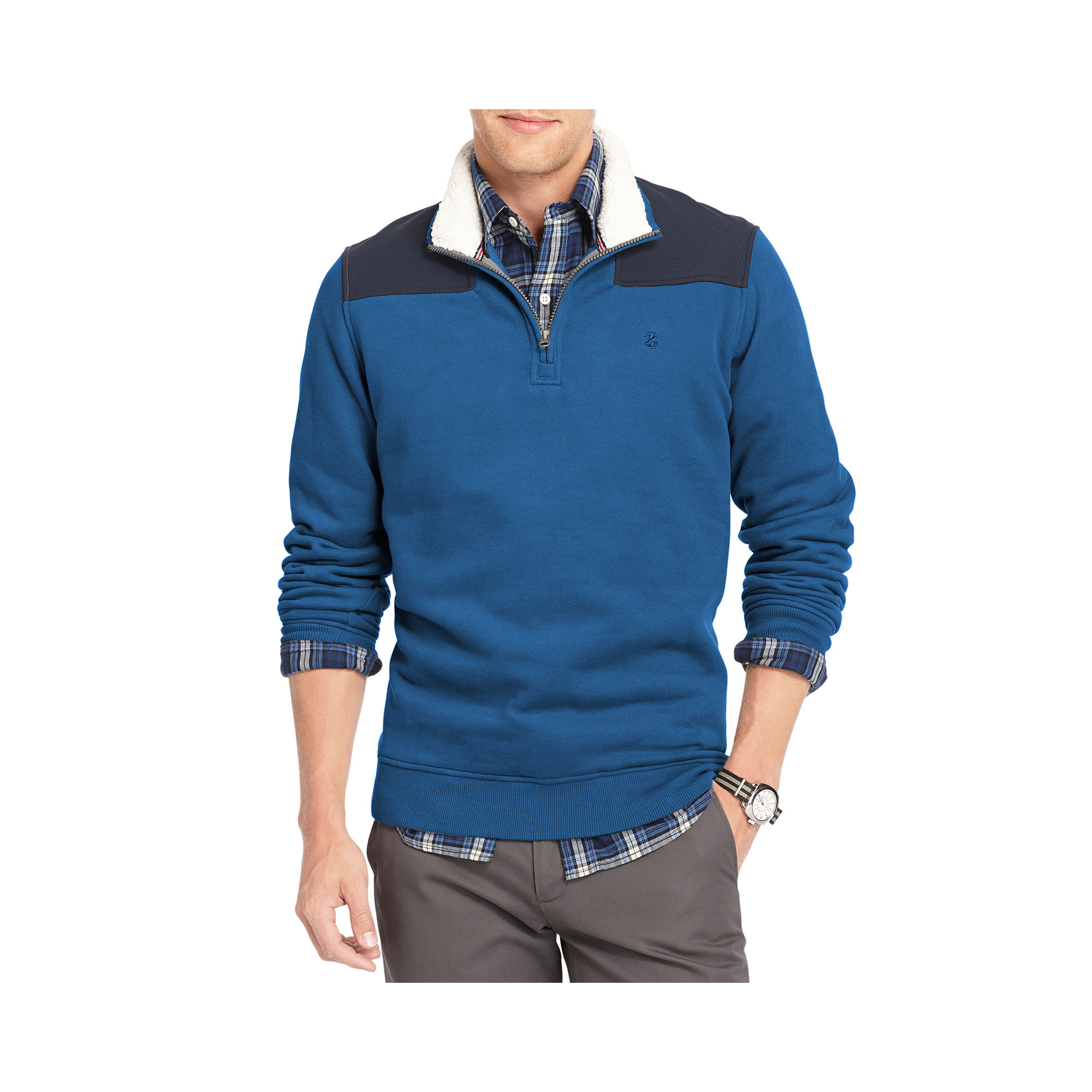 UPC 015844238861 product image for IZOD Quarter-Zip Sherpa Fleece Pullover | upcitemdb.com