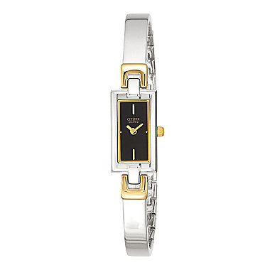 Citizen® Womens Two-Tone Stainless Steel Bangle Watch