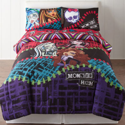 Mattel Monster High All Ghouls Allowed Bedding Full Size 4 Piece