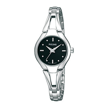 Pulsar® Womens Silver-Tone Bangle Watch PRS663X 
