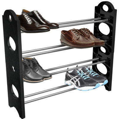 Sorbus Shoe Rack Organizer Storage Holds Up To 20 Pairs Of Shoes Color Black Jcpenney