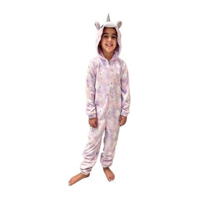 Peace Love & Dreams Girls Unicorn Fleece Hoodie & Pajama Pant Set 