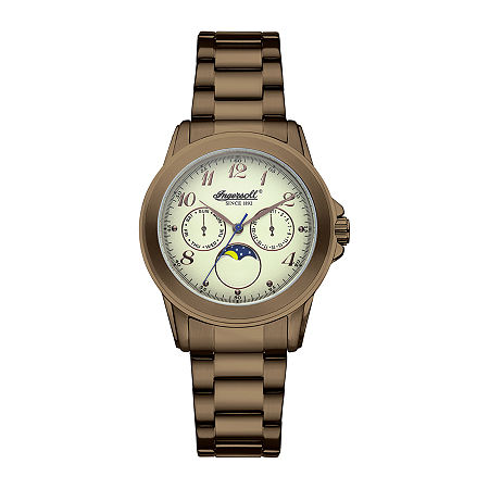 EAN 5013348508768 product image for Ingersoll Gresham Mens Brown Stainless Steel Moon Phase Watch | upcitemdb.com