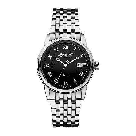 EAN 5013348509024 product image for Ingersoll Grafton Mens Black Dial Stainless Steel Watch | upcitemdb.com