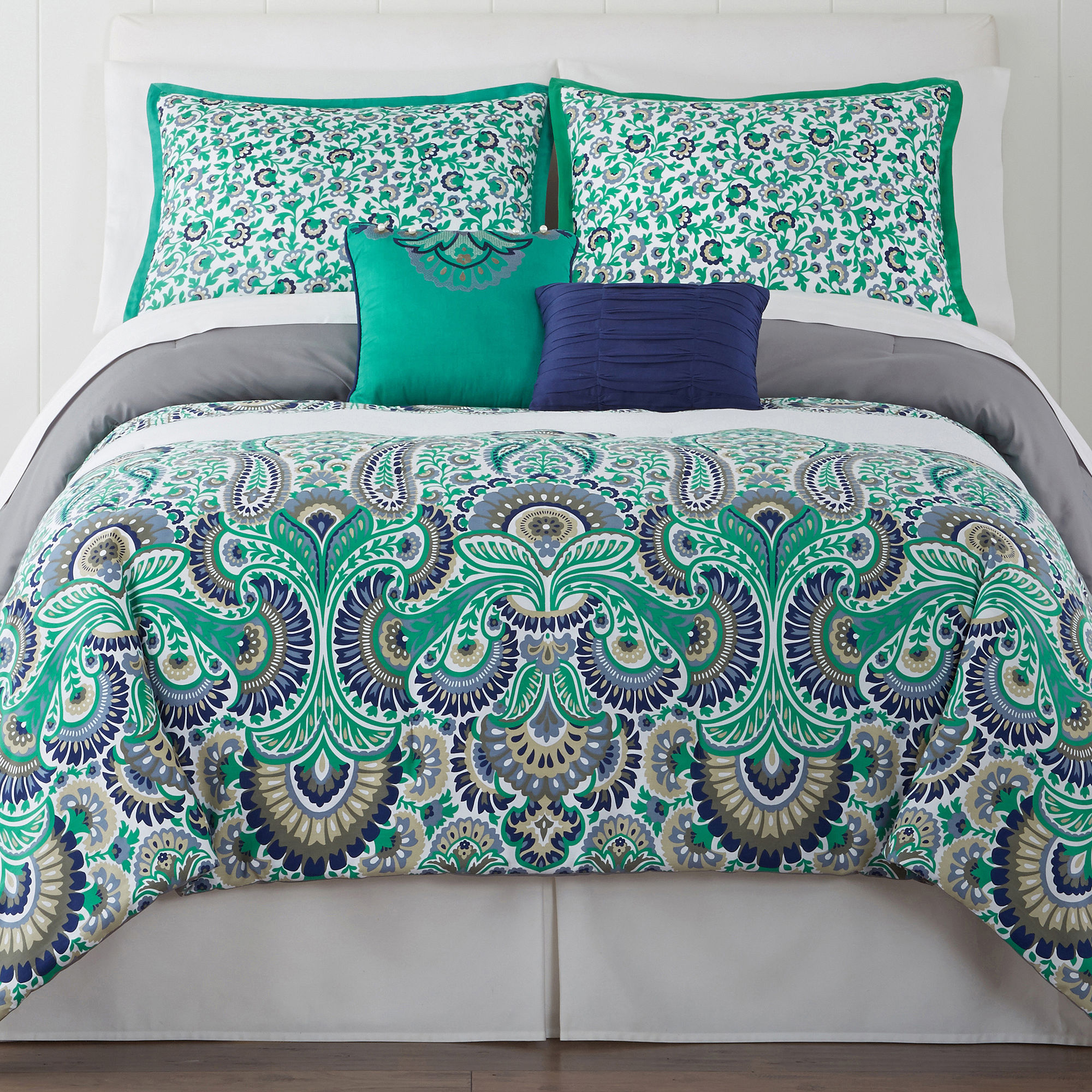 Ideology Verdi Paisley Sateen Comforter Set