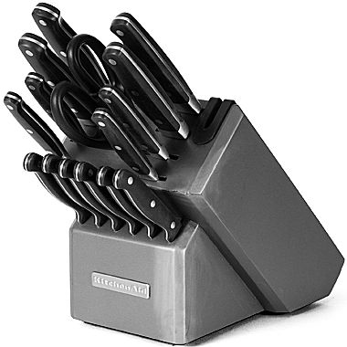 KitchenAid® Silverite Triple-Riveted 16-pc. Knife Set 