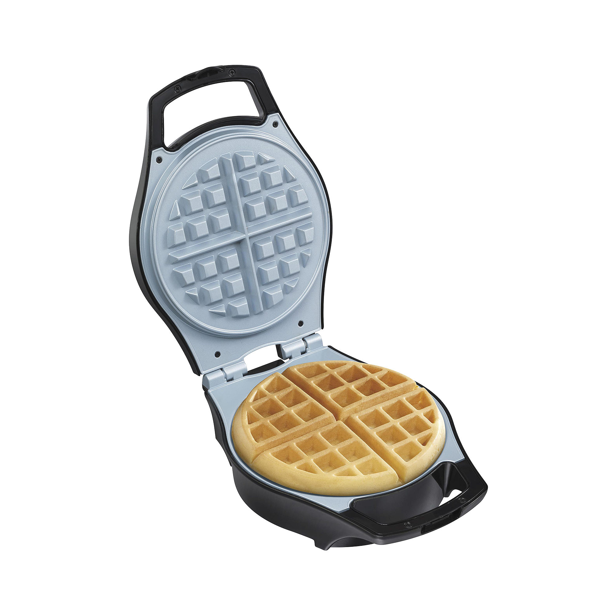 Hamilton Beach Mess-Free Belgian Waffle Maker + Ceramic Coated Grids