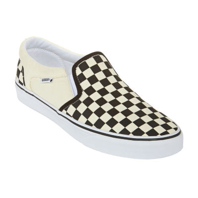 vans asher kid's checkered skate shoes