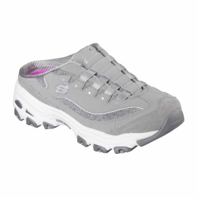 skechers d lite grey